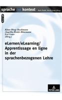 Elernen/Elearning/Apprentissage En Ligne in Der Sprachenbezogenen Lehre