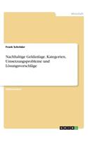 Nachhaltige Geldanlage. Kategorien, Umsetzungsprobleme und Lösungsvorschläge