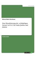 Eine Klassifizierung der 'schlüpfrigen Szenen' in D. A. F. de Sades Justine und Juliette