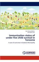 Immunization status of under five child survival in Tanzania