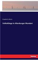 Volksklänge in Altenburger Mundart