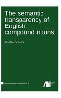 semantic transparency of English compound nouns