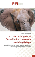 choix de langues en Côte d'Ivoire