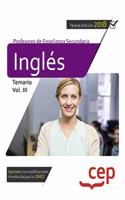 Cuerpo de Profesores de Ensenanza Secundaria. Ingles. Temario Vol. III.
