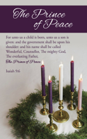 Advent Bulletin: The Prince of Peace (Package of 100)