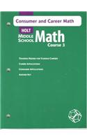 Consumer/Career Math MS Math 2004 Crs 3