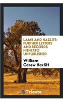Lamb and Hazlitt
