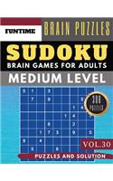 Sudoku Medium: Huge 300 medium SUDOKU books sudoku medium difficulty Maths Book to Challenge Your Brain for Adult and Senior (sudoku medium puzzle books Vol.30)
