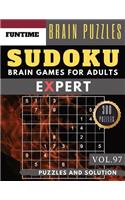 Expert SUDOKU: 300 SUDOKU extremely hard books for adults with answers brain games for adults Activities Book also sudoku for seniors (hard sudoku puzzle books Vol