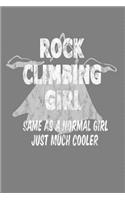 Rock Climbing Girl same As A Normal Girl Just Much Cooler