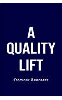 A Quality Lift Standard Booklets