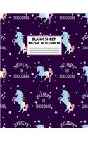 Blank Sheet Music Notebook