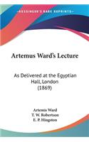 Artemus Ward's Lecture