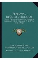 Personal Recollections Of