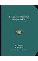 Ledeganck's Burgerlijk Wetboek (1899)