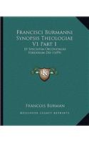 Francisci Burmanni Synopsis Theologiae V1 Part 1