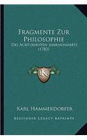 Fragmente Zur Philosophie