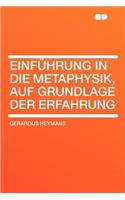 Einführung in Die Metaphysik, Auf Grundlage Der Erfahrung