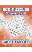 Sudoku 10x10: 200 Puzzles(English)