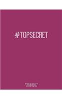 Notebook for Cornell Notes, 120 Numbered Pages, #TOPSECRET, Plum Cover: For Taking Cornell Notes, Personal Index, 8.5"x11", Hashtag Series, Genius Edition
