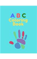 ABC coloring book: high-quality black&white Alphabet coloring book for kids. Toddler ABC coloring book