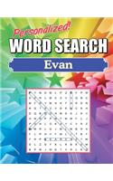 Evan Word Search: Large Print Word Find Puzzles