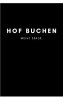 Hof Buchen: Notizbuch, Notizblock, Notebook - 120 freie Seiten mit Rahmen, DIN A5 (6x9 Zoll) - Notizen, Termine, Ideen, Skizzen, Planer, Tagebuch, Organisation 