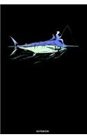 Notebook: Fishing Notebook for Blue Marlins Fishing Gift Fisherman Journal Angler Present Dad Fisher Grandpa License Fishing Trip Diary Travel Planner Booklet