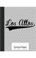 Cursive Paper: LOS ALTOS Notebook(3248 Weezag Cursive Paper Notebook)