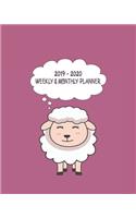 2019 - 2020 Weekly & Monthly Planner: Weekly Planner(From November 2019 Through December 2020)-Planner Schedule Monthly & Weekly with Notes and To Do Lists (160 Pages- 8x10 Inches)-A Gif