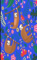 Alex: Dark Blue Sloth Sketch Book, 366 Pages Sketch Pad, Sloth Sketchbook, Cute Sloth Cover Drawing Book