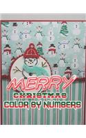 Merry Christmas Color By Numbers: a beautiful colouring book with Christmas designs on a black background, for gloriously vivid colours