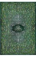 Monogram Triskele (Neopaganism) Notebook