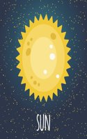 Sun: Sun cover and Dot Graph Line Sketch pages, Extra large (8.5 x 11) inches, 110 pages, White paper, Sketch, Draw and Paint(1 Sun Notebook)