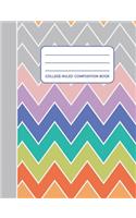 Rainbow Chevron - Composition Notebook - College-Ruled