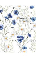 2019-2023 Five Year Planner: (Floral Planner 2019)