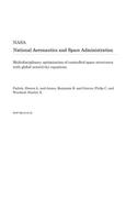 Multidisciplinary Optimization of Controlled Space Structures with Global Sensitivity Equations