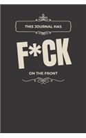 This Journal Has F*uck on the Front