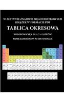 Kolorowanka dla 7+-latków (Tablica okresowa): Ta ksi&#261;&#380;ka zawiera 40 stron bezstresowych kolorowanek w celu zmniejszenia frustracji i zwi&#281;kszenia pewno&#347;ci siebie. Ksi&#261;&#3
