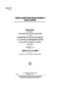 Lessons learned from welfare reforms in other countries