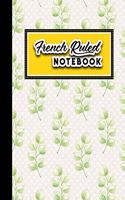 French Ruled Notebook: Seye Notebooks, Seyes Paper, Hydrangea Flower Cover, 8.5" x 11", 200 pages