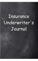 Insurance Underwriter's Journal Chalkboard Design