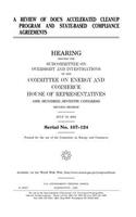 A review of DOE's accelerated cleanup program and state-based compliance agreements