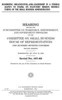 Maximizing Organization and Leadership in a Federal Agency to Fulfill Its Statutory Mission: Restructuring of the Small Business Administration