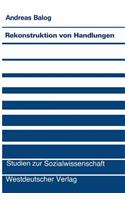 Rekonstruktion Von Handlungen