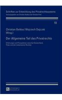 Der Allgemeine Teil des Privatrechts