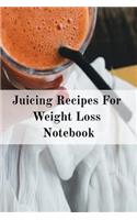 Juicing Recipes For Weight Loss Notebook