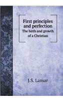 First principles and perfection The birth and growth of a Christian