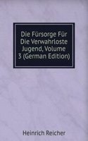 Die Fursorge Fur Die Verwahrloste Jugend, Volume 3 (German Edition)