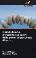 Moduli di auto-istruzione sui valori della pace